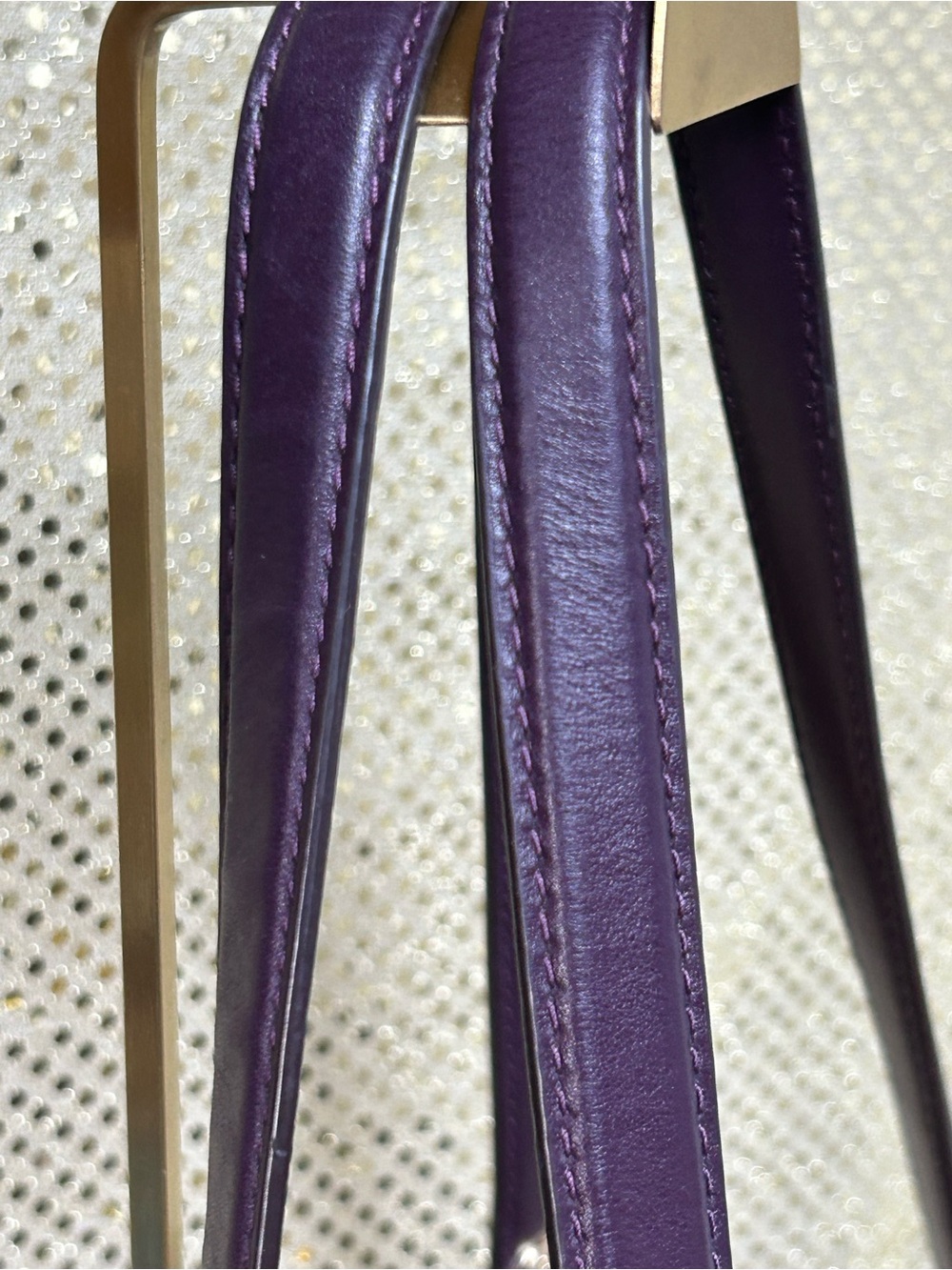 Michael Kors Large Lillie Purple Leather Shoulder Bag Approximately 13 x 11 x 6 - Picture 13 of 17